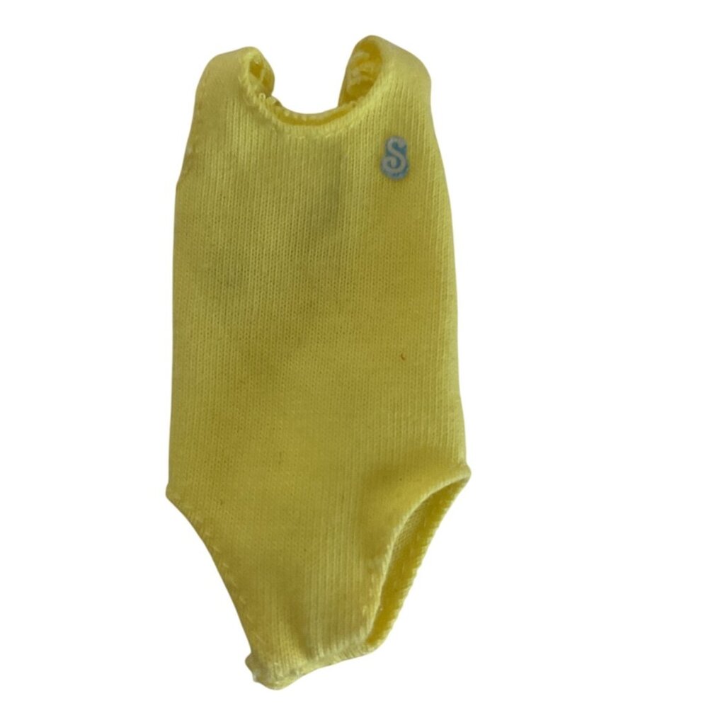 Mattel Vintage Yellow Barbie Doll Skipper Swimsuit Bodyduit
